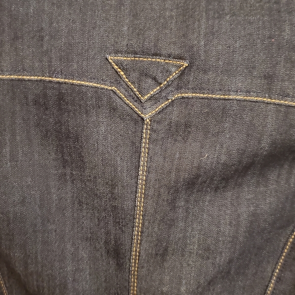 Junior's Denim Trench Coat - Picture 13 of 14